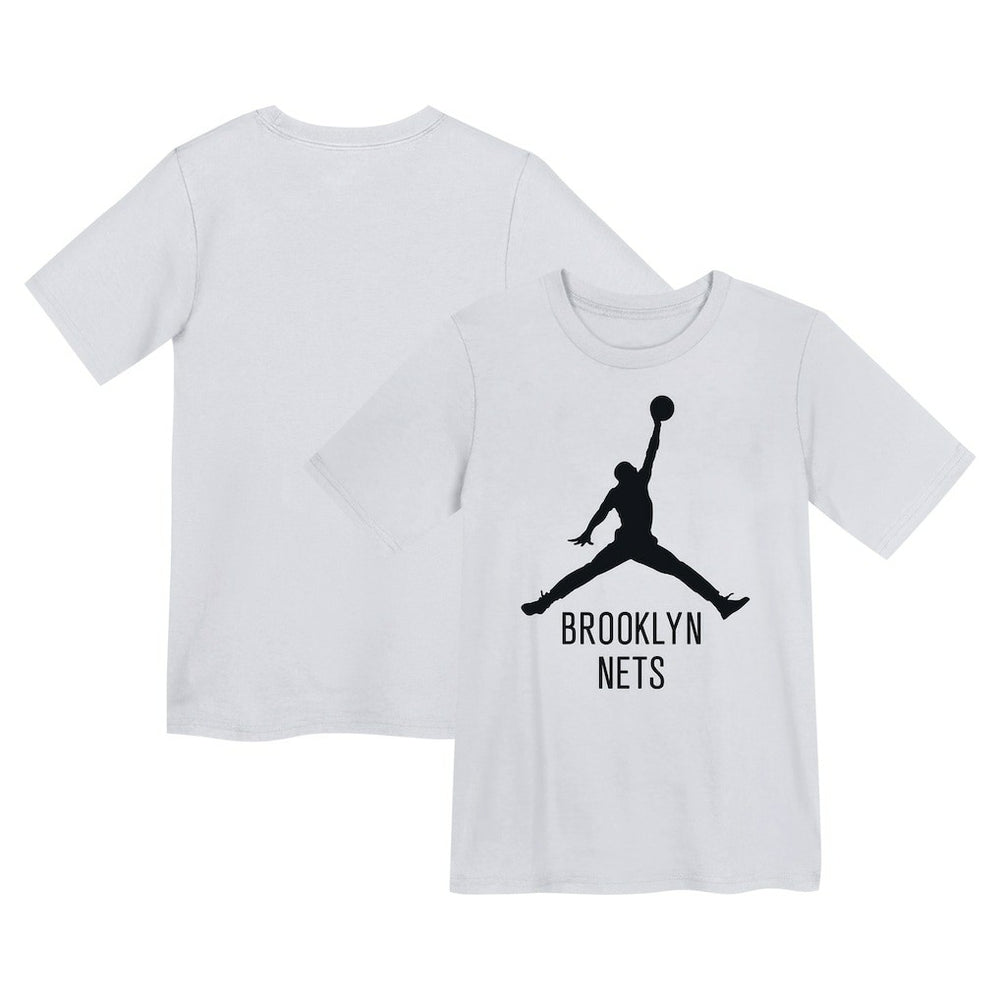 Brooklyn Nets Jordan Brand Preschool Essential Jumpman T-Shirt White - NBA