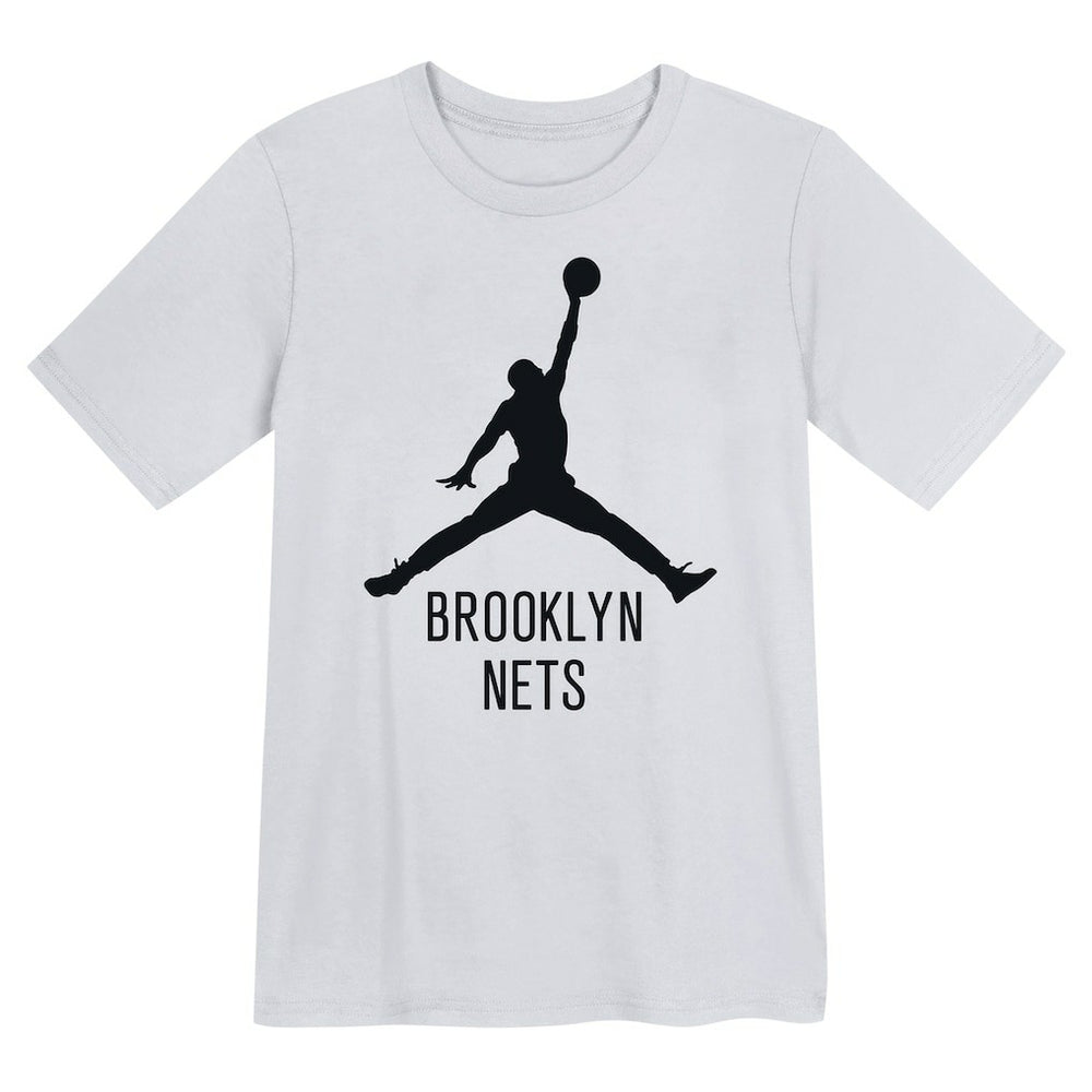 Brooklyn Nets Jordan Brand Preschool Essential Jumpman T-Shirt White - NBA