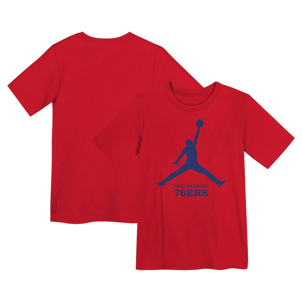 Philadelphia 76ers Jordan Brand Preschool Essential Jumpman T-Shirt Red - NBA