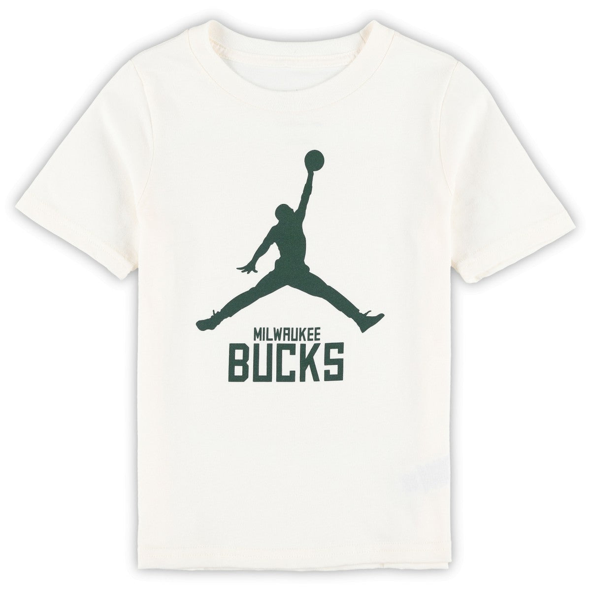 Milwaukee Bucks Jordan Brand Preschool Essential Jumpman T-Shirt Cream - NBA