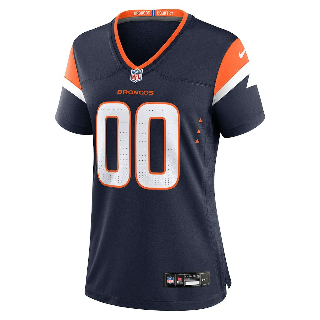 Denver Broncos Women's Alternate Mile High Collection Custom Game Jersey Navy | Nike for Sale