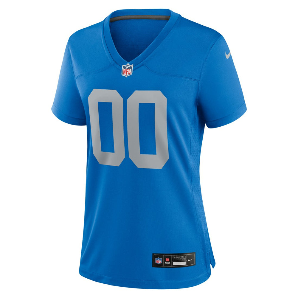 Detroit Lions Women's Alternate Custom Game Jersey Blue | Nike for Sale