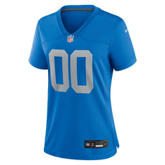 Detroit Lions Women's Alternate Custom Game Jersey Blue | Nike for Sale