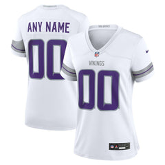 Minnesota Vikings Women's Alternate Custom Game Jersey White | Nike for Sale