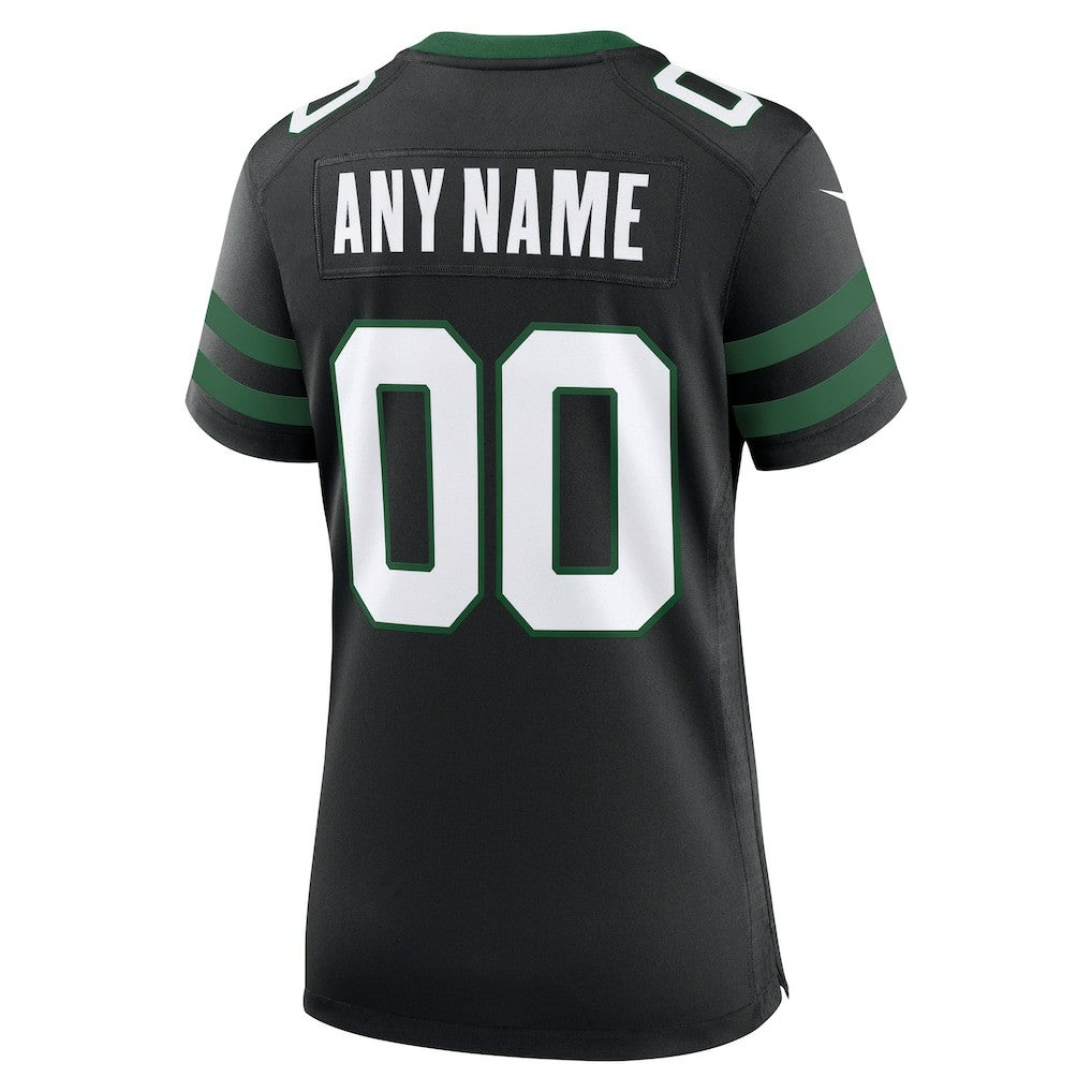 New York Jets Women's Alternate Custom Game Jersey Legacy Black | Nike for Sale