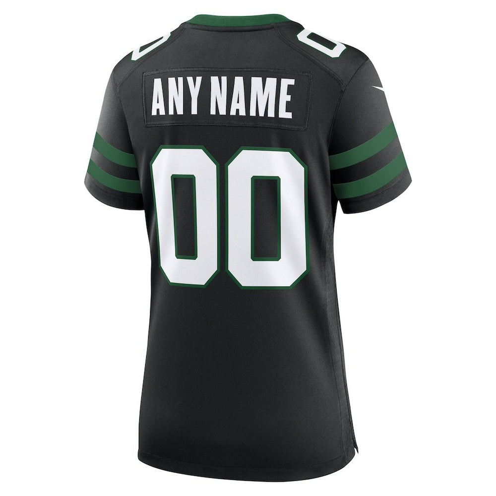 New York Jets Women's Alternate Custom Game Jersey Legacy Black | Nike for Sale