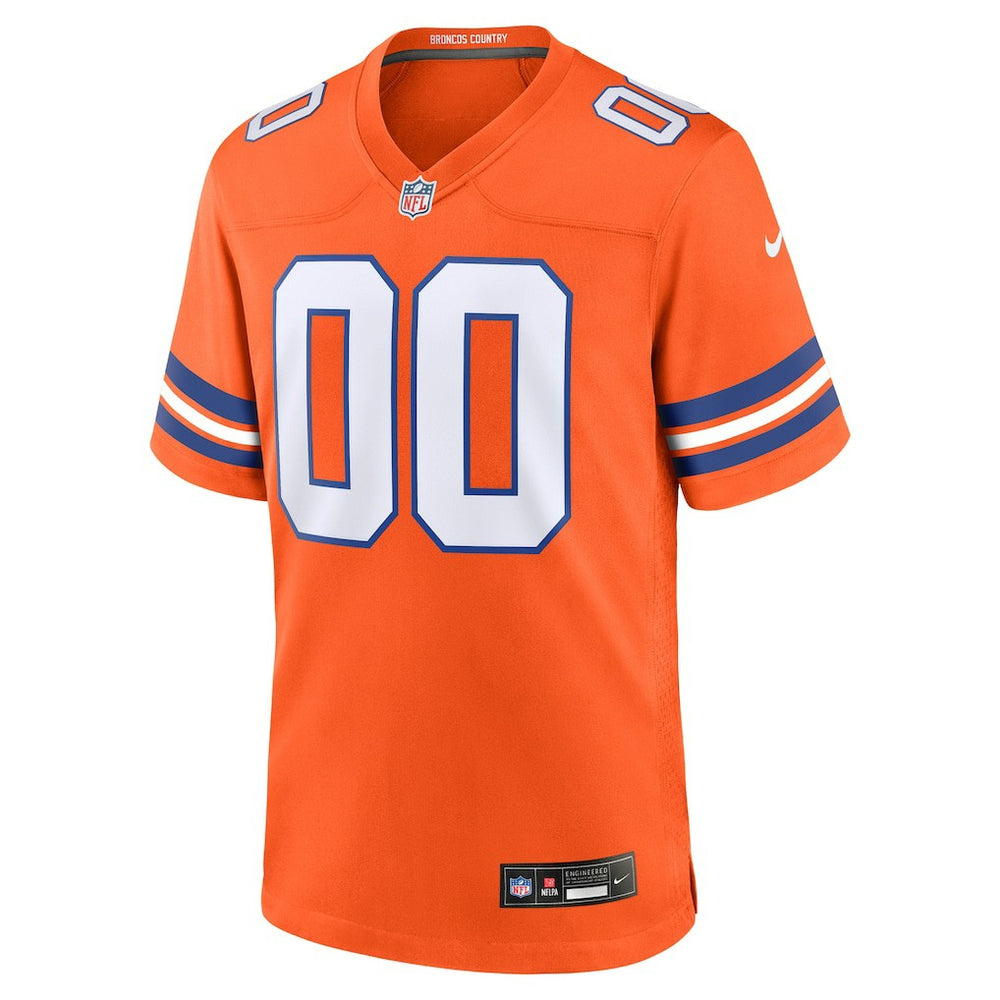 Denver Broncos Mile High Collection 1977 Throwback Custom Game Jersey Orange | Nike for Sale