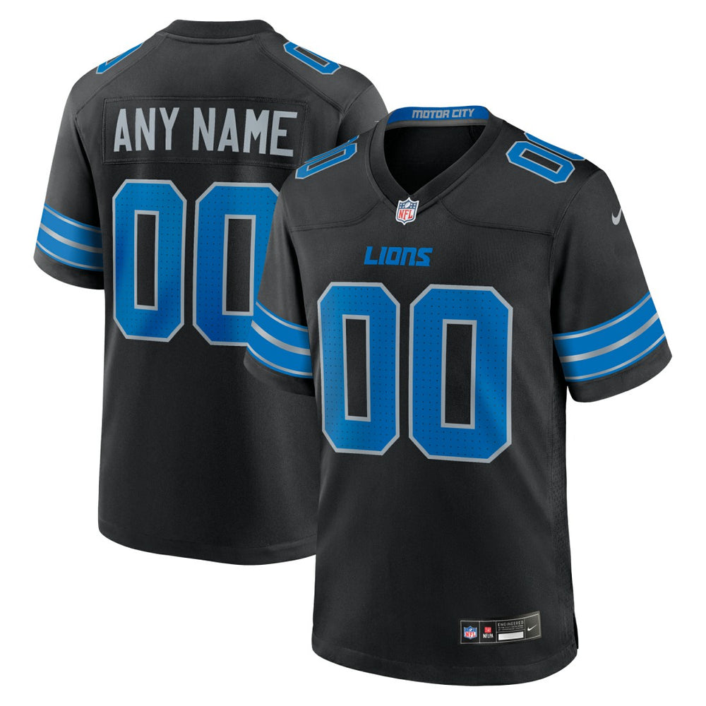 Detroit Lions Alternate Custom Game Jersey Black | Nike for Sale