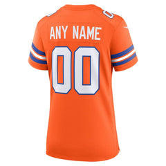 Denver Broncos Women's Mile High Collection 1977 Throwback Custom Game Jersey Orange | Nike for Sale