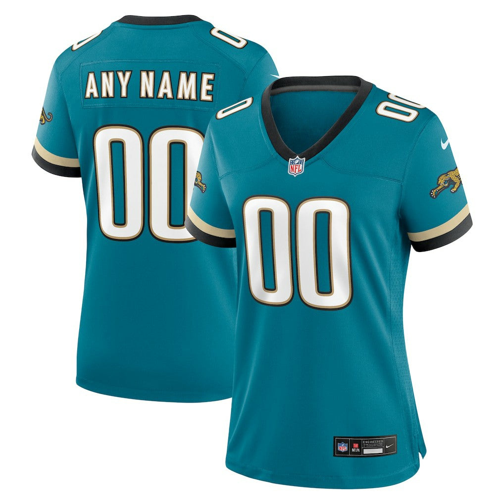 Jacksonville Jaguars Women's Prowler Throwback Custom Game Jersey Teal | Nike for Sale