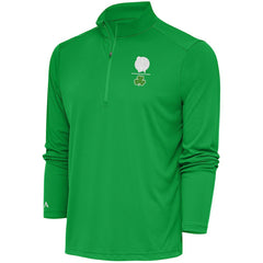 Boston Celtics Antigua Shamrock Tribute Quarter-Zip Pullover Top Kelly Green - NBA