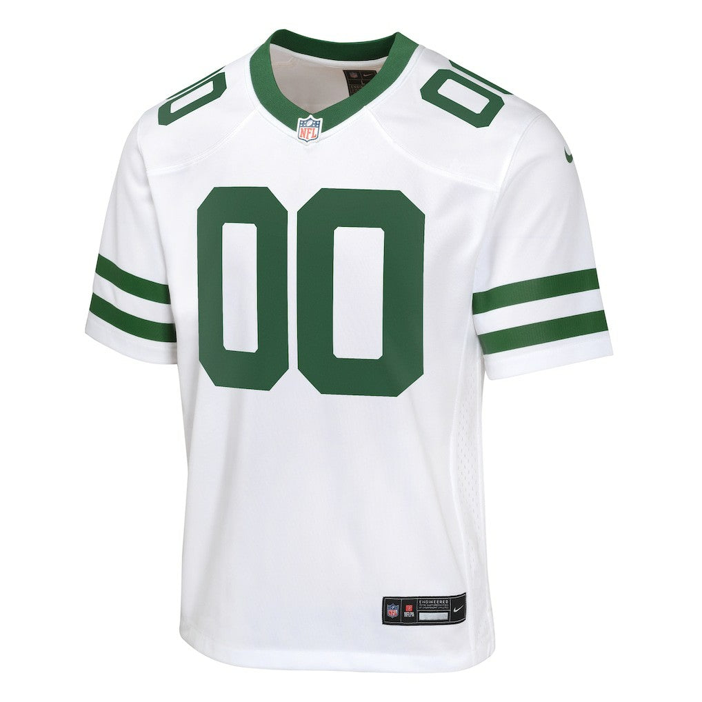 New York Jets Youth Custom Game Jersey Legacy White | Nike for Sale