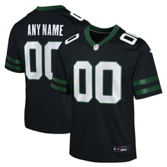 New York Jets Youth Alternate Custom Game Jersey Black | Nike for Sale