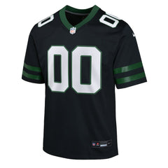 New York Jets Youth Alternate Custom Game Jersey Black | Nike for Sale