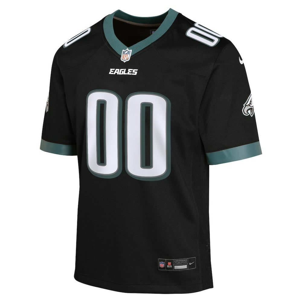 Philadelphia Eagles Youth Alternate Custom Game Jersey Black | Nike for Sale