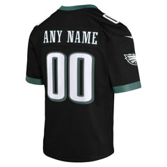 Philadelphia Eagles Youth Alternate Custom Game Jersey Black | Nike for Sale