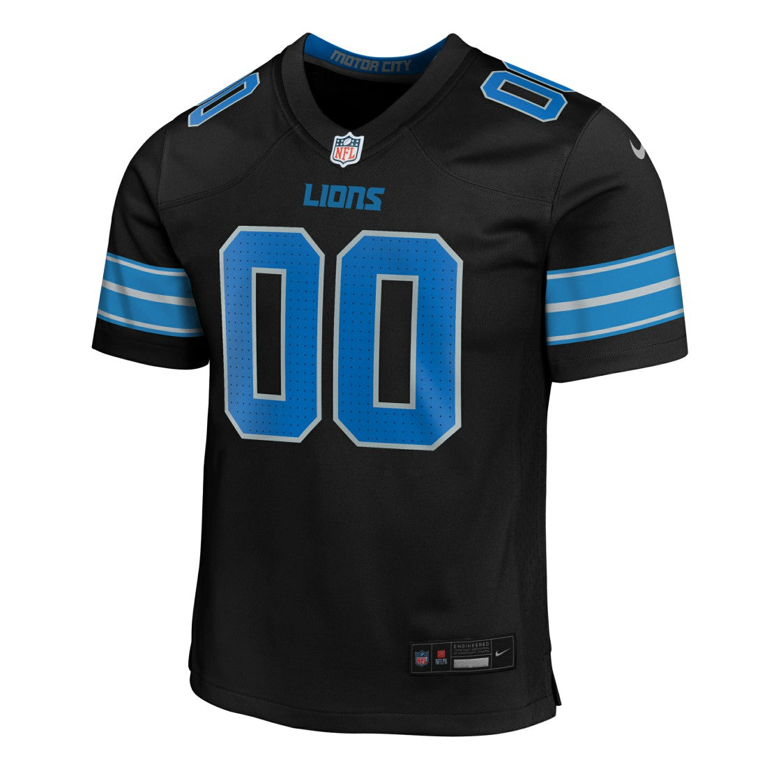 Detroit Lions Youth Alternate Custom Game Jersey Black | Nike for Sale