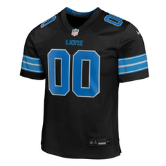 Detroit Lions Youth Alternate Custom Game Jersey Black | Nike for Sale