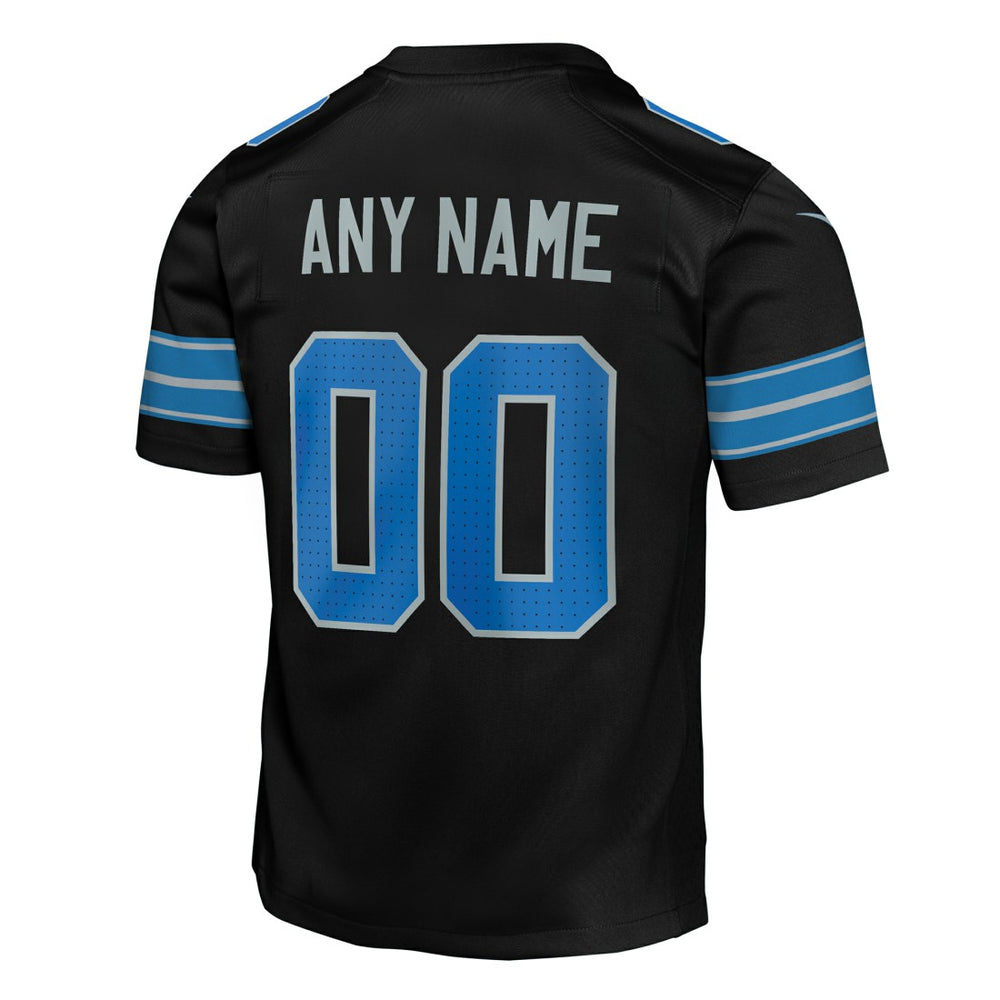 Detroit Lions Youth Alternate Custom Game Jersey Black | Nike for Sale