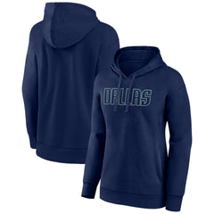 Dallas Mavericks Women's Wordmark Pullover Hoodie Navy - NBA