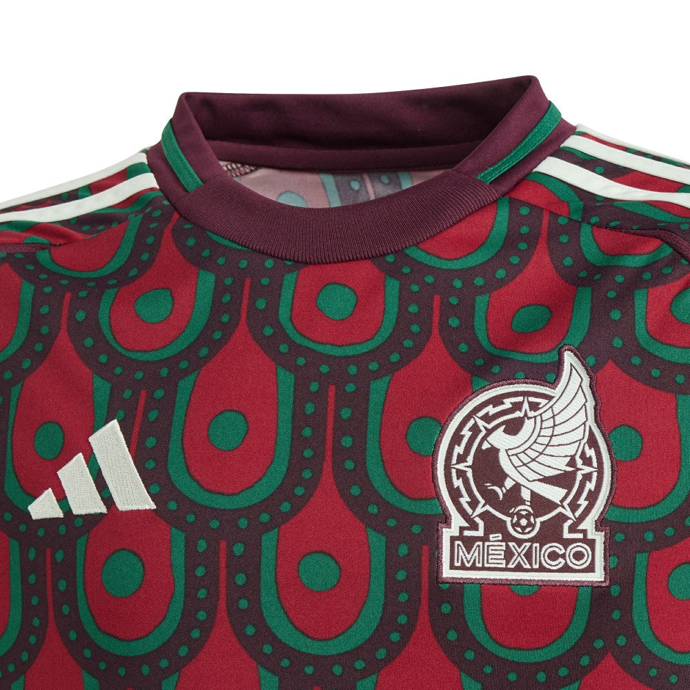 Mexico National Team Youth 2024 Home Replica Jersey Burgundy | Adidas cheap