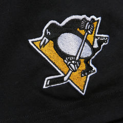 Mario Lemieux Pittsburgh Penguins Mitchell & Ness Premium Nickname Vintage Logo T-Shirt - Black - NHL