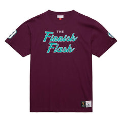 Teemu Selanne Anaheim Ducks Mitchell & Ness Premium Nickname Vintage Logo T-Shirt - Purple - NHL