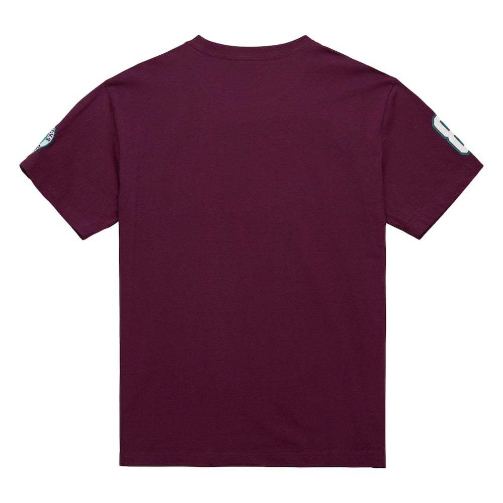 Teemu Selanne Anaheim Ducks Mitchell & Ness Premium Nickname Vintage Logo T-Shirt - Purple - NHL