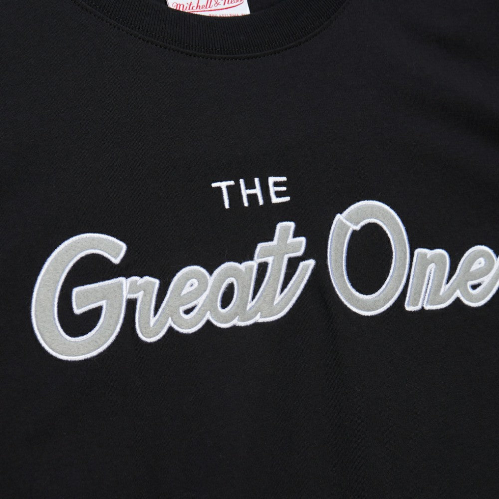 Wayne Gretzky Los Angeles Kings Mitchell & Ness Premium Nickname Vintage Logo T-Shirt - Black - NHL