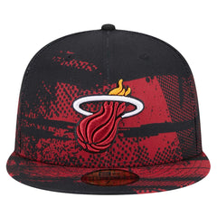 Miami Heat Tip-Off 59FIFTY Fitted Hat Black - NBA