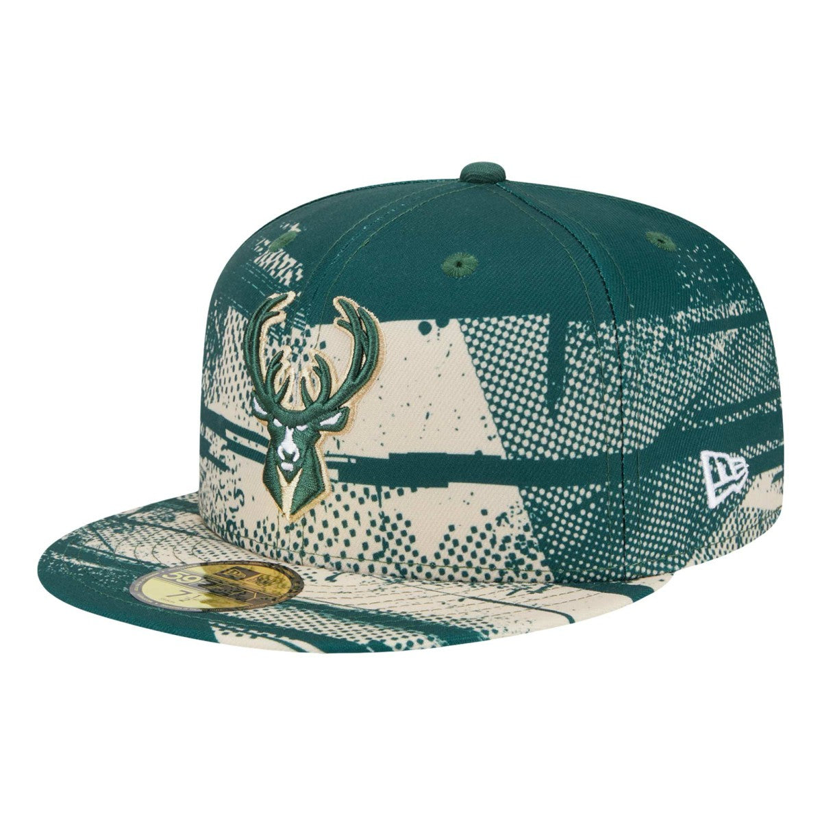 Milwaukee Bucks Tip-Off 59FIFTY Fitted Hat Hunter Green - NBA