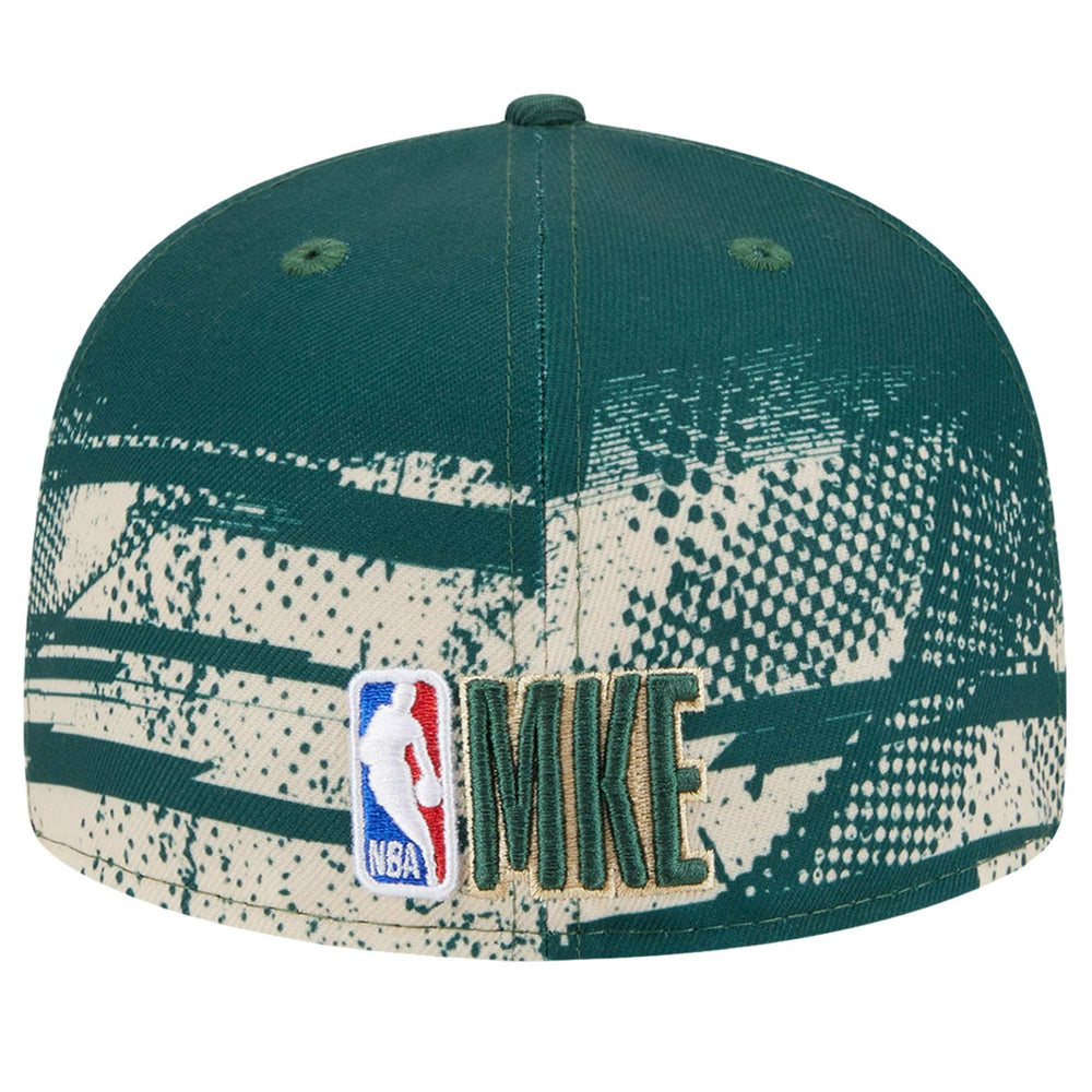 Milwaukee Bucks Tip-Off 59FIFTY Fitted Hat Hunter Green - NBA