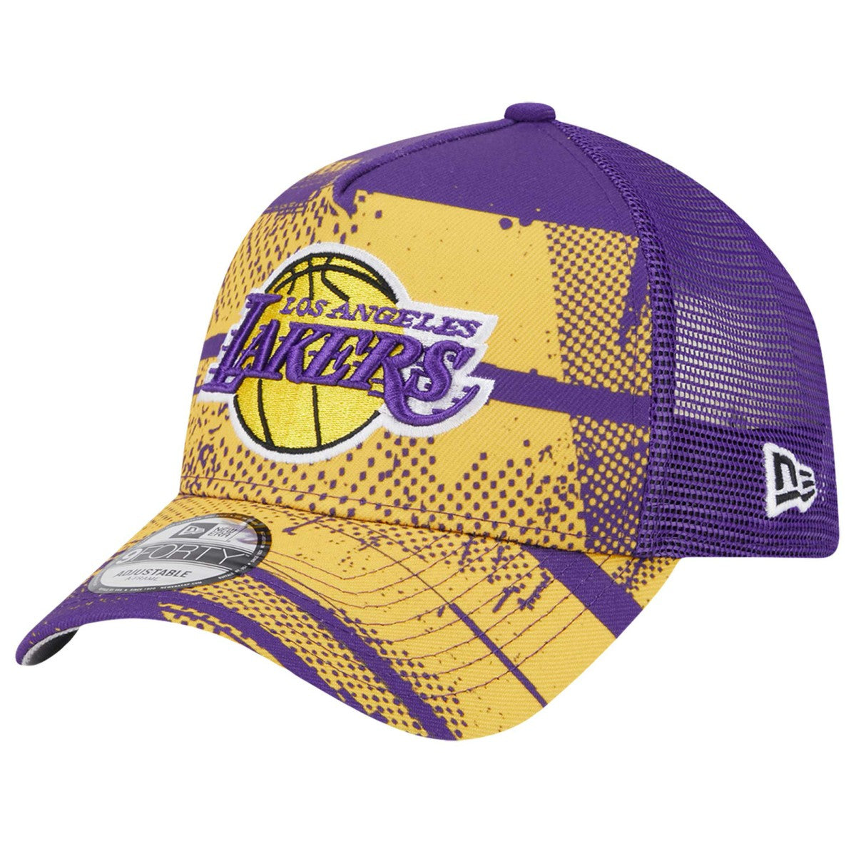Los Angeles Lakers Tip Off A-Frame Trucker 9FORTY Adjustable Hat Purple/Gold - NBA