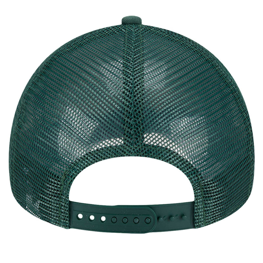 Milwaukee Bucks Tip Off A-Frame Trucker 9FORTY Adjustable Hat Hunter Green/Cream - NBA