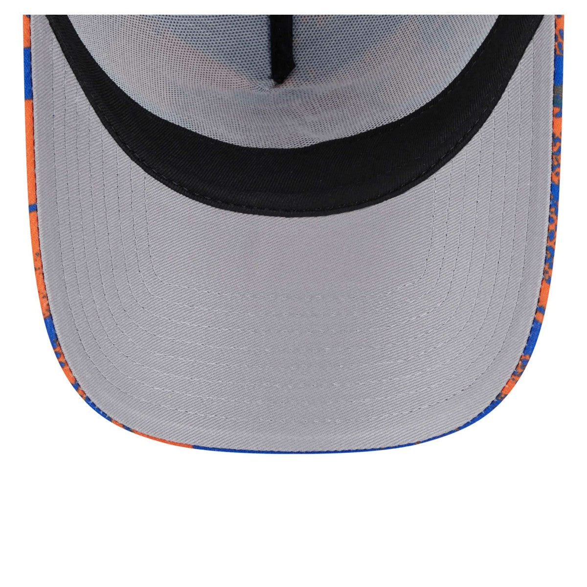 New York Knicks Tip Off A-Frame Trucker 9FORTY Adjustable Hat Blue/Orange - NBA