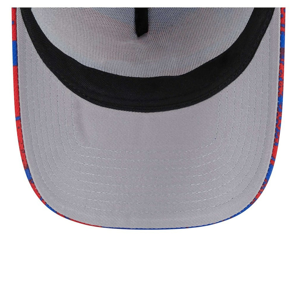 Philadelphia 76ers Tip Off A-Frame Trucker 9FORTY Adjustable Hat Royal/Red - NBA