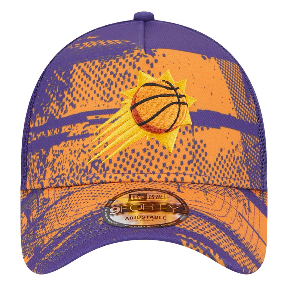 Phoenix Suns Tip Off A-Frame Trucker 9FORTY Adjustable Hat Purple/Orange - NBA