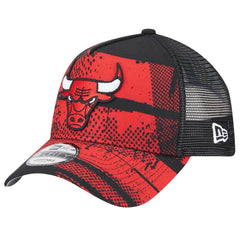Chicago Bulls Tip Off A-Frame Trucker 9FORTY Adjustable Hat Black/Red - NBA