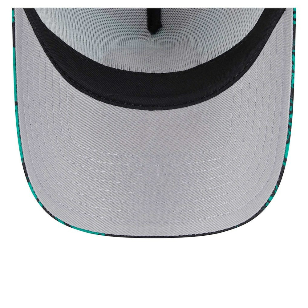 Boston Celtics Tip Off A-Frame Trucker 9FORTY Adjustable Hat Black/Kelly Green - NBA