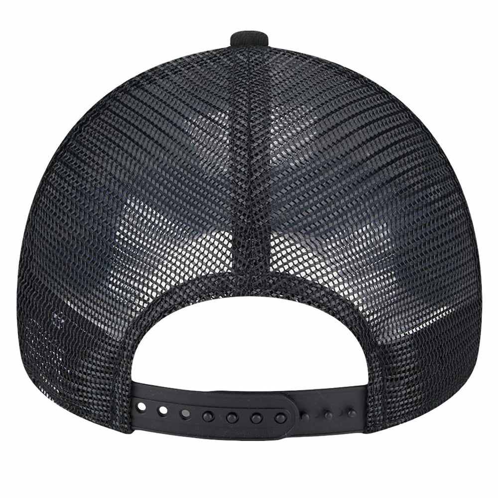 Brooklyn Nets Tip Off A-Frame Trucker 9FORTY Adjustable Hat Black/Charcoal - NBA