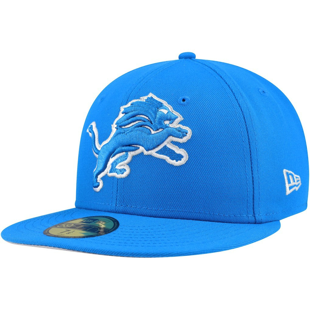 Detroit Lions New Era Team Basic 59FIFTY Fitted Hat Blue | NFL