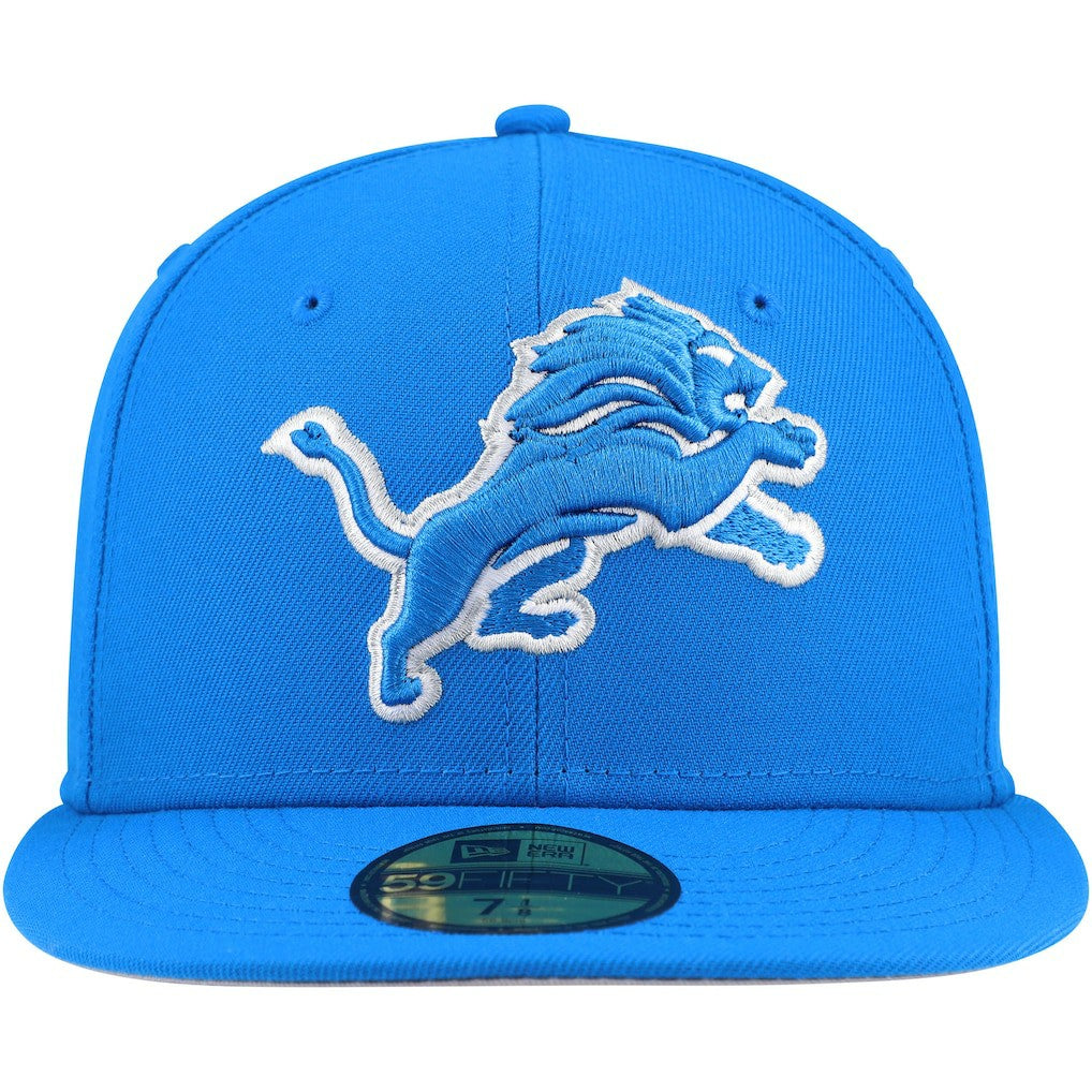Detroit Lions New Era Team Basic 59FIFTY Fitted Hat Blue | NFL