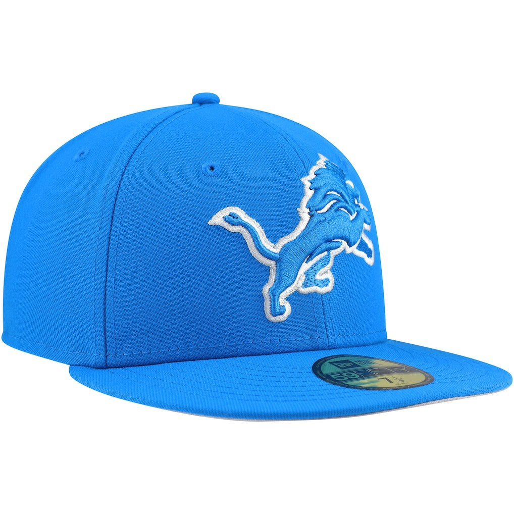 Detroit Lions New Era Team Basic 59FIFTY Fitted Hat Blue | NFL