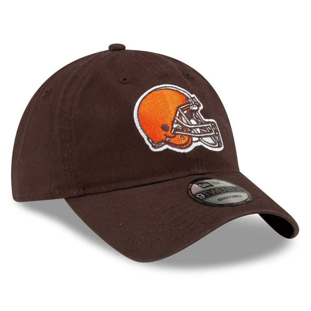 Cleveland Browns New Era Core Classic Primary 9TWENTY Adjustable Hat Brown | NFL