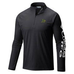 Athletics Columbia Terminal Tackle Omni-Shade Raglan Quarter-Zip Pullover Top - MLB