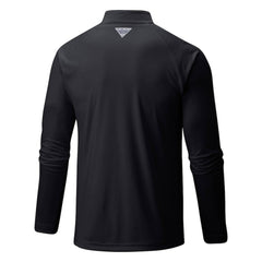 Athletics Columbia Terminal Tackle Omni-Shade Raglan Quarter-Zip Pullover Top - MLB