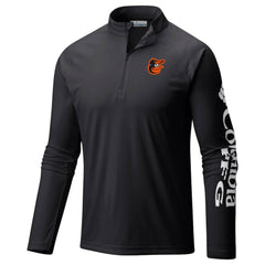 Baltimore Orioles Columbia Terminal Tackle Omni-Shade Raglan Quarter-Zip Pullover Top - MLB