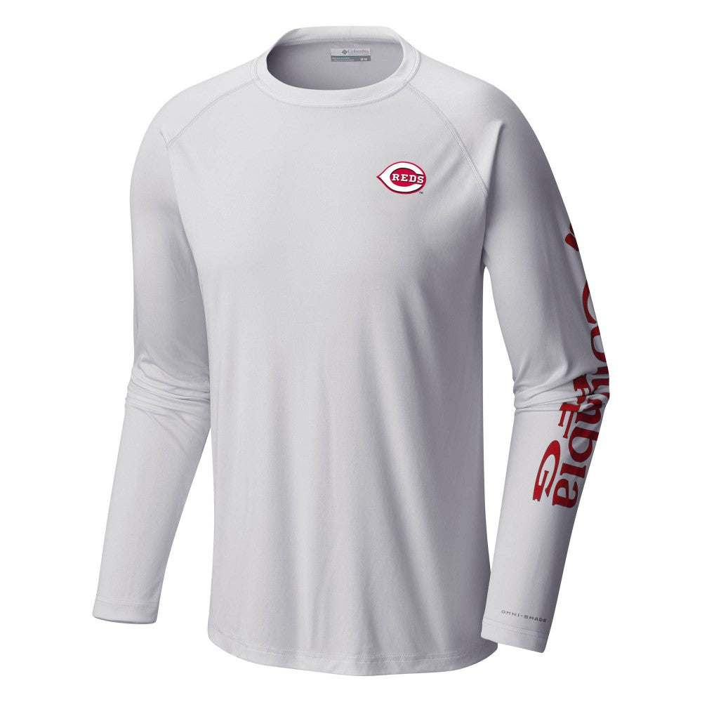 Cincinnati Reds Columbia Terminal Tackle Long Sleeve T-Shirt - MLB