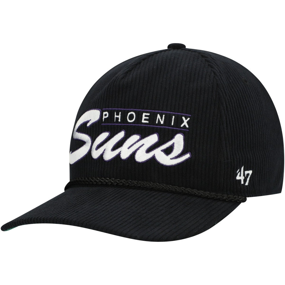 Phoenix Suns '47 Double Header Sidepatch Cord Hitch Adjustable Hat Black - NBA