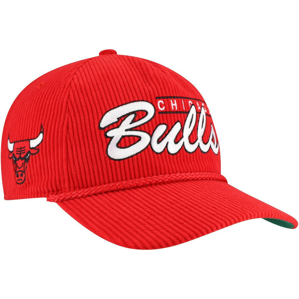 Chicago Bulls '47 Double Header Sidepatch Cord Hitch Adjustable Hat Red - NBA